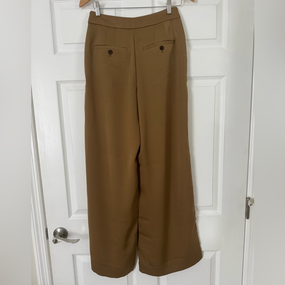 NWOT Banana Republic Tan Wide Leg Pants High-Waisted - Picture 3 of 7